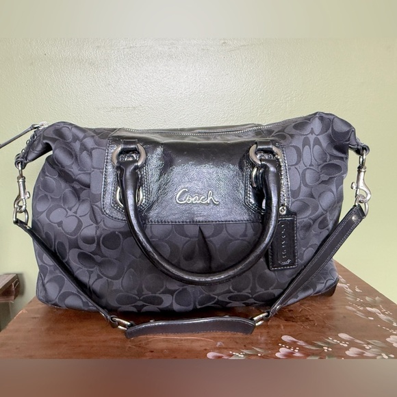 Coach Handbags - Coach 2012 Ashley Signature Sateen Satchel Handbag G1271 F15440 W/ Hangtag GUC